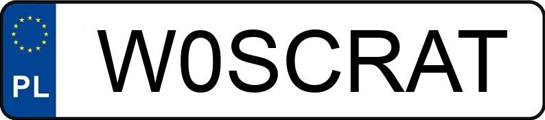 Numer rejestracyjny W0SCRAT posiada RENAULT TWINGO