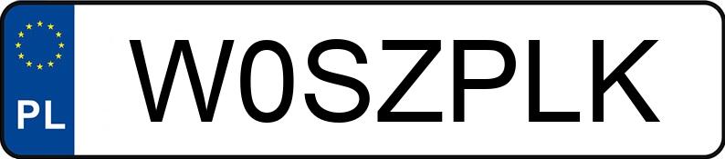 Numer rejestracyjny W0SZPLK posiada BMW 328