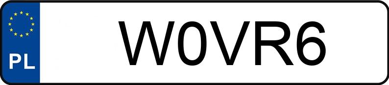 Numer rejestracyjny W0VR6 posiada VOLKSWAGEN CORRADO