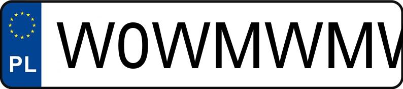 Numer rejestracyjny W0WMWMW posiada BMW 118D