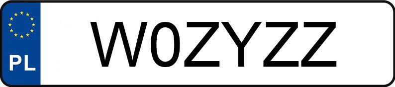 Numer rejestracyjny W0ZYZZ posiada AUDI TT Numer rejestracyjny W0ZYZZ posiada AUDI TT