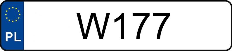 Numer rejestracyjny W177 posiada BMW 745i Kat. MR`02 E3 E65/E66