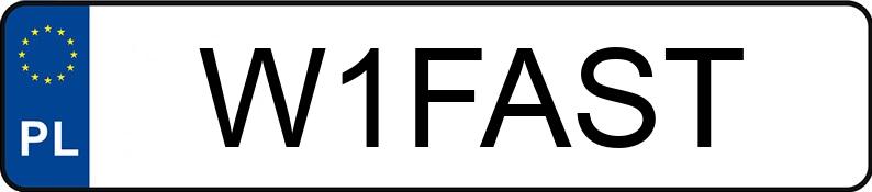 Numer rejestracyjny W1FAST posiada AUDI A5 Coupe Quattro 3.0 TFSI MR`12 E5 B8 S tronic