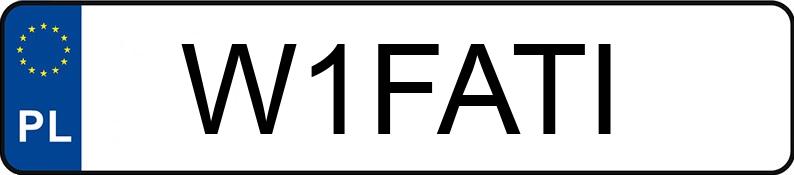 Numer rejestracyjny W1FATI posiada RENAULT TRAFIC