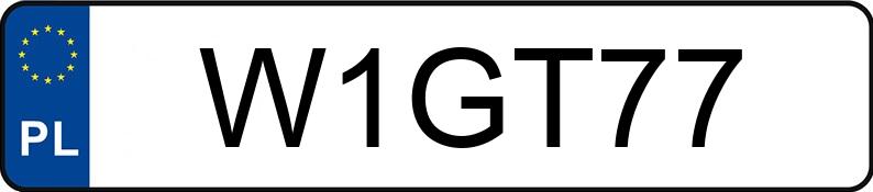 Numer rejestracyjny W1GT77 posiada LAMBORGHINI MURCIELAGO