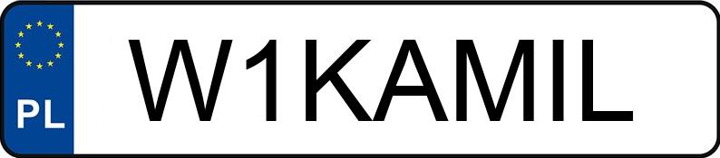 Numer rejestracyjny W1KAMIL posiada MERCEDES-BENZ SLK 200 MR`04 E3 171 Kompressor