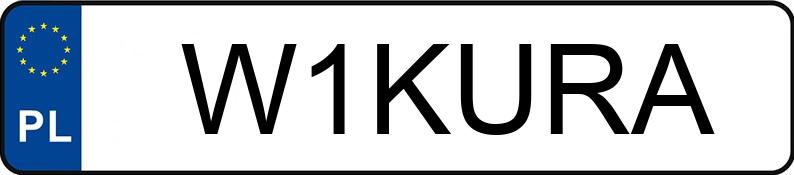 Numer rejestracyjny W1KURA posiada AUDI A5