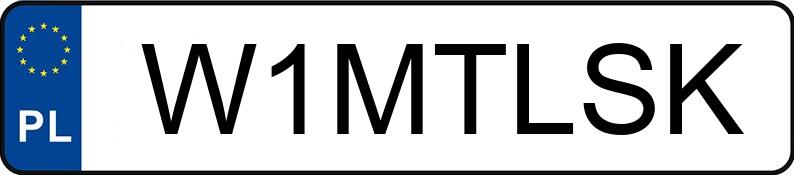 Numer rejestracyjny W1MTLSK posiada BMW 540i MR`16 E6 G30 xDrive Steptronic