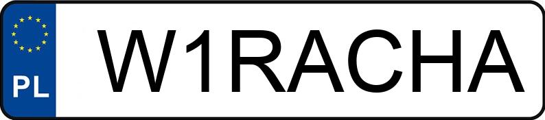 Numer rejestracyjny W1RACHA posiada FERRARI TESTAROSSA