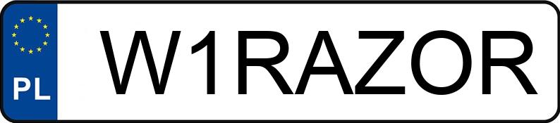 Numer rejestracyjny W1RAZOR posiada OPEL Tigra Kat. MR`94 Sports Numer rejestracyjny W1RAZOR posiada OPEL Tigra Kat. MR`94 Sports