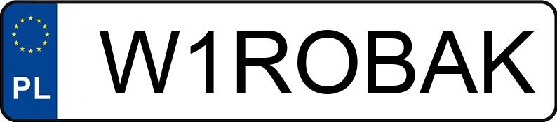 Numer rejestracyjny W1ROBAK posiada AUDI S6 QUATTRO