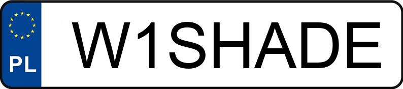 Numer rejestracyjny W1SHADE posiada MERCEDES-BENZ 560 SEC