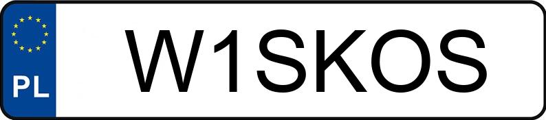 Numer rejestracyjny W1SKOS posiada VOLKSWAGEN MULTIVAN