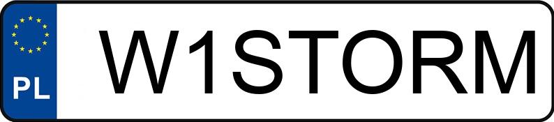 Numer rejestracyjny W1STORM posiada BMW X6 XDRIVE40D Numer rejestracyjny W1STORM posiada BMW X6 XDRIVE40D