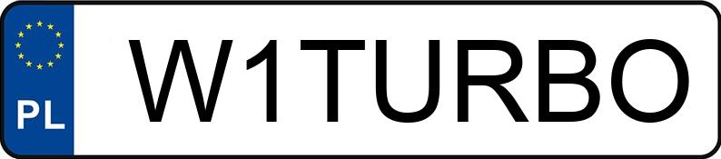 Numer rejestracyjny W1TURBO posiada PORSCHE 944 TURBO Numer rejestracyjny W1TURBO posiada PORSCHE 944 TURBO