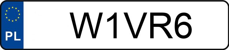 Numer rejestracyjny W1VR6 posiada AUDI A3