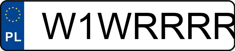 Numer rejestracyjny W1WRRRR posiada BMW 435I