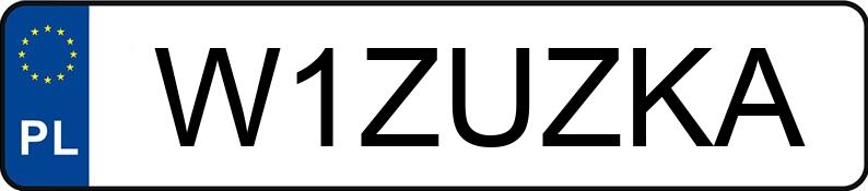 Numer rejestracyjny W1ZUZKA posiada YAMAHA Naked Bike od 600 ccm MT-07