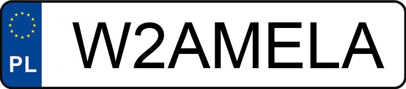 Numer rejestracyjny W2AMELA posiada BMW 316i Kat. MR`98 E46 316i Kat. MR`98 E46