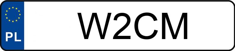 Numer rejestracyjny W2CM posiada RAM RAM 1500 LARAMIE