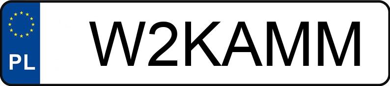 Numer rejestracyjny W2KAMM posiada MERCEDES-AMG AMG GT 43 4MATIC+