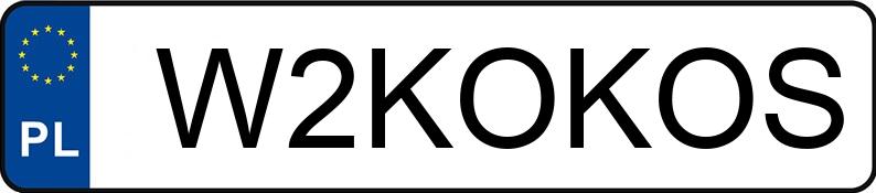 Numer rejestracyjny W2KOKOS posiada BMW 335 330 Coupe Diesel DPF MR`06 E4 E92