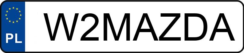 Numer rejestracyjny W2MAZDA posiada MAZDA CX-5 2.5 i-ELOOP MR`22 E6d Newground Aut.