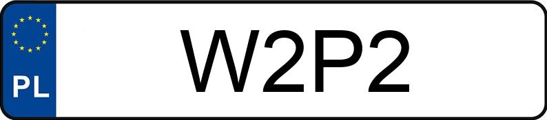 Numer rejestracyjny W2P2 posiada NISSAN 200 SX 2.0 Kat.