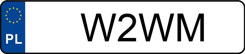Numer rejestracyjny W2WM posiada FIAT 124 SPIDER