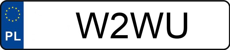 Registreringsnumret W2WU har DODGE Durango KWA MR`17 SRT AWD