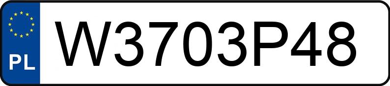 Numer rejestracyjny W3703P48 posiada ORA CC6450DE00HCBEV Numer rejestracyjny W3703P48 posiada ORA CC6450DE00HCBEV