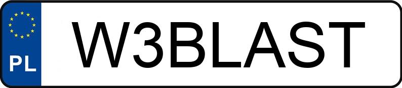 Numer rejestracyjny W3BLAST posiada JAGUAR F-TYPE Numer rejestracyjny W3BLAST posiada JAGUAR F-TYPE