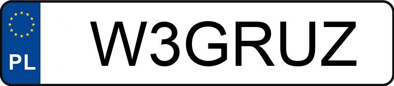 Numer rejestracyjny W3GRUZ posiada FIAT Croma 1.9 JTDM-jet MR`05 E4 Active