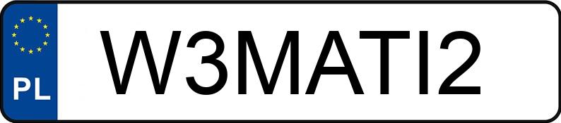 Numer rejestracyjny W3MATI2 posiada VOLKSWAGEN PASSAT