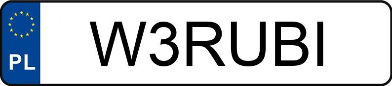 Numer rejestracyjny W3RUBI posiada TOYOTA Yaris 1.8 MR`17 E6 GR MN Numer rejestracyjny W3RUBI posiada TOYOTA Yaris 1.8 MR`17 E6 GR MN