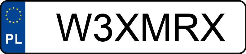 Numer rejestracyjny W3XMRX posiada MERCEDES-BENZ SL 500 Kat. 129 SL 500 Kat. 129