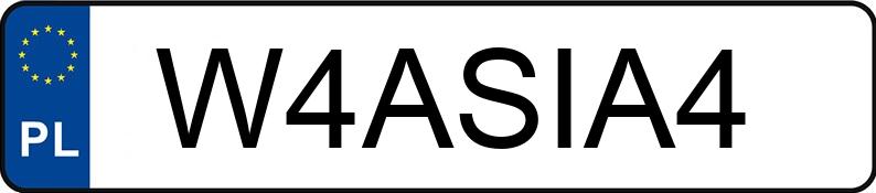 Numer rejestracyjny W4ASIA4 posiada BMW 118i MR`15 E6d F20/F21 118i MR`15 E6d F20/F21