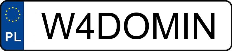 Numer rejestracyjny W4DOMIN posiada BMW 316I Numer rejestracyjny W4DOMIN posiada BMW 316I