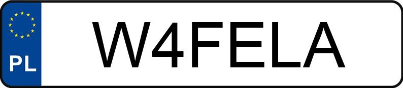 Numer rejestracyjny W4FELA posiada MERCEDES-BENZ AMG C 63 S