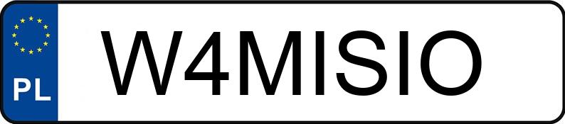 Numer rejestracyjny W4MISIO posiada FSO POLONEZ