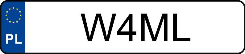 Numer rejestracyjny W4ML posiada JEEP CHEROKEE