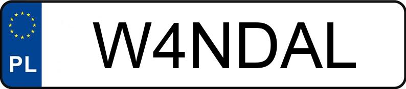 Numer rejestracyjny W4NDAL posiada MERCEDES-AMG AMG C 63 S