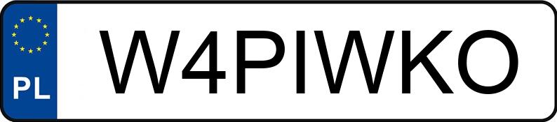 Numer rejestracyjny W4PIWKO posiada AUDI A6 4G Numer rejestracyjny W4PIWKO posiada AUDI A6 4G