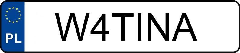 Numer rejestracyjny W4TINA posiada MERCEDES-BENZ A 180