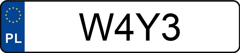 Numer rejestracyjny W4Y3 posiada DODGE Journey MR`12 SXT