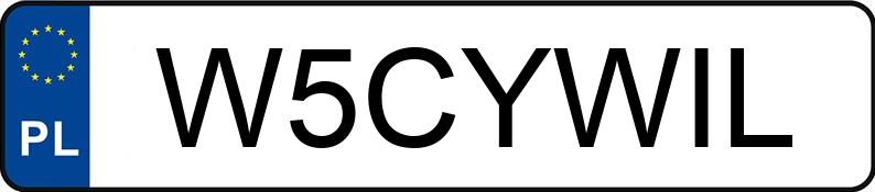 Numer rejestracyjny W5CYWIL posiada BMW 730D XDRIVE