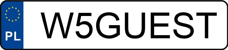Numer rejestracyjny W5GUEST posiada AUDI A4 Quattro 3.0 TFSI MR`12 E5 B8 S tronic Numer rejestracyjny W5GUEST posiada AUDI A4 Quattro 3.0 TFSI MR`12 E5 B8 S tronic