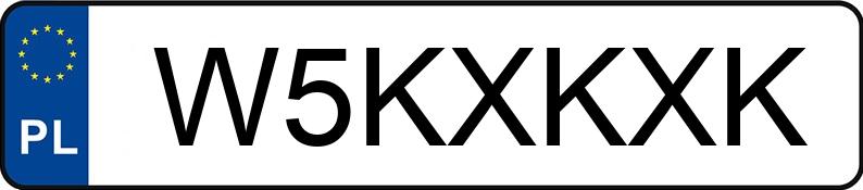 Numer rejestracyjny W5KXKXK posiada PORSCHE PANAMERA