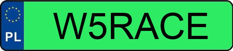 Numer rejestracyjny W5RACE posiada RENAULT 5 E-TECH ELECTRIC