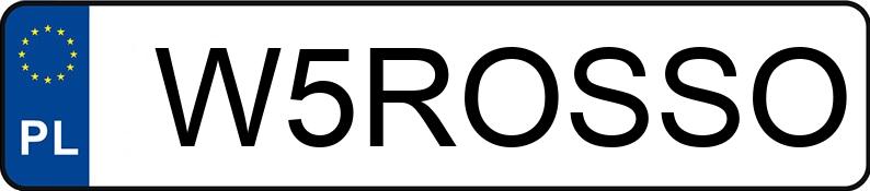 Numer rejestracyjny W5ROSSO posiada PORSCHE Panamera MR`24 E6d GTS Aut.